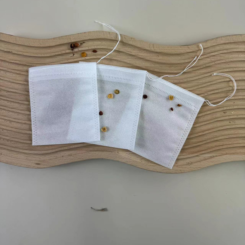 7cm*9cm Non Woven Drawstring Tea Bag For Loose Tea