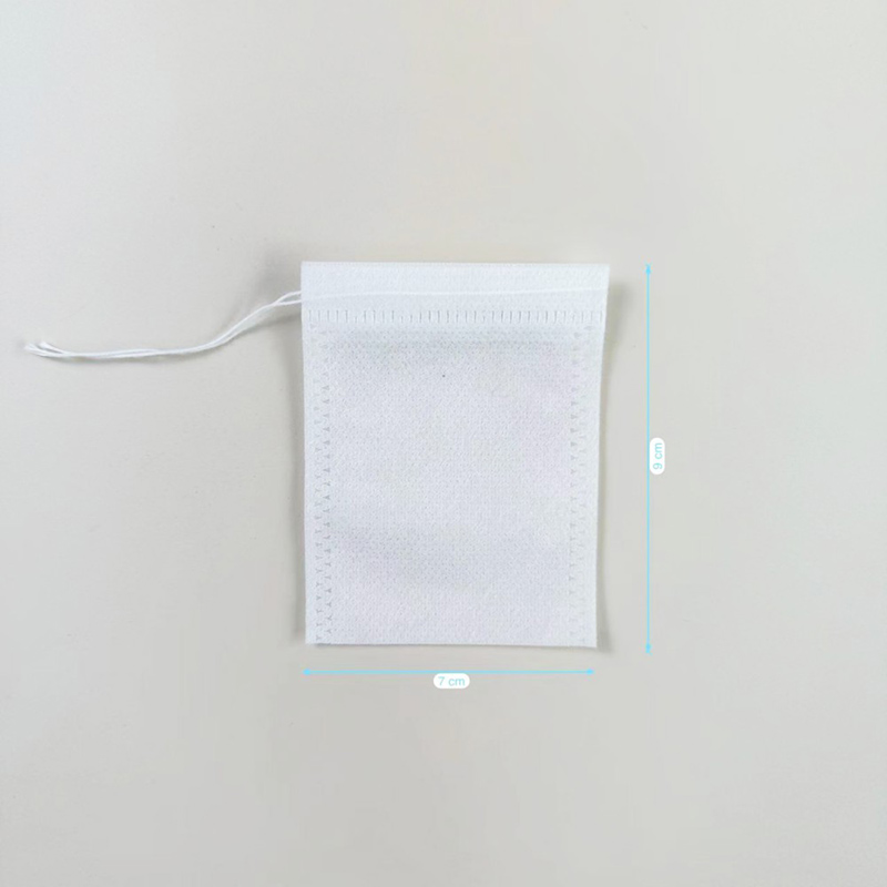 7cm*9cm Non Woven Drawstring Tea Bag For Loose Tea
